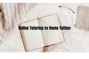 Online Tutoring vs Home Tuition Online tutoring vs home tuition blog banner by Learniee